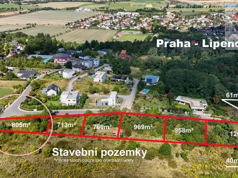 Prodej pozemku pro bydlení, Praha, 805 m2