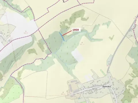 Dražba lesa, Kelníky, 1160 m2