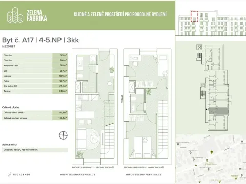 Prodej bytu 3+kk, Šternberk, Uničovská, 65 m2