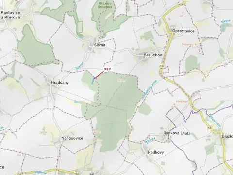 Dražba lesa, Hradčany-Kobeřice, 5963 m2