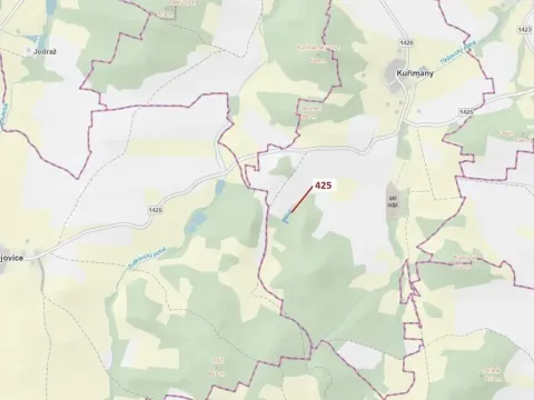 Dražba lesa, Kuřimany, 1719 m2