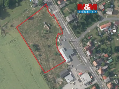 Pronájem komerčního pozemku, Horky, 9400 m2