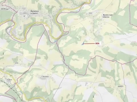 Dražba lesa, Bystrá nad Jizerou, 2802 m2