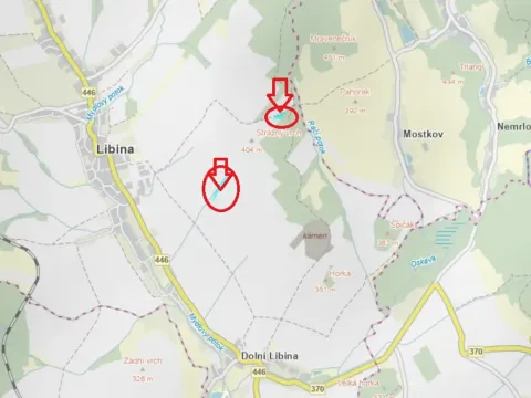 Prodej podílu pozemku, Libina, 899 m2