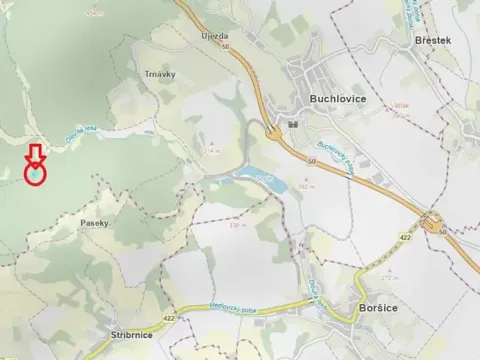 Prodej podílu lesa, Buchlovice, 1308 m2