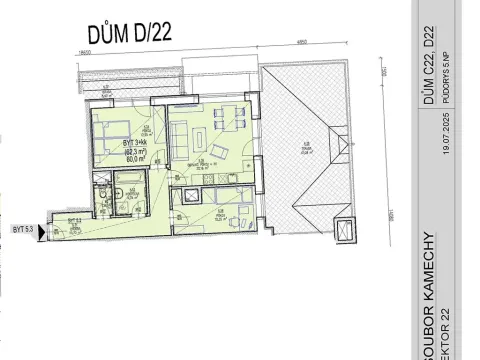 Prodej bytu 3+kk, Brno, Chvalovka, 111 m2