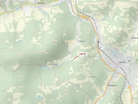 Dražba louky, Vsetín, 404 m2