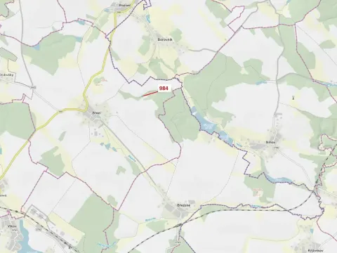Dražba pozemku, Březí nad Oslavou, 417 m2