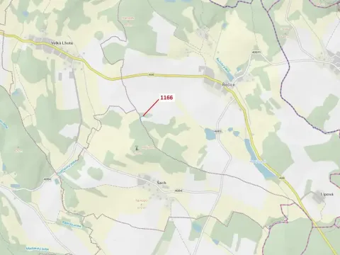Dražba lesa, Volfířov, 536 m2