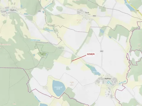 Dražba lesa, Volfířov, 7 m2