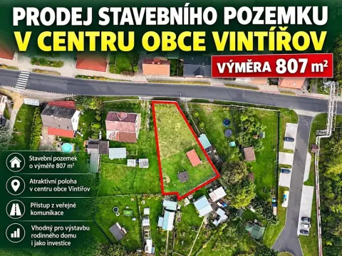 Prodej pozemku pro bydlení, Vintířov, 807 m2