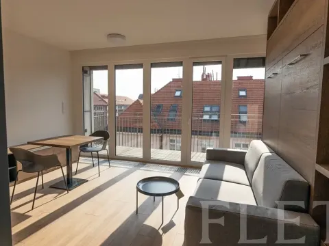 Pronájem bytu 1+kk, Praha - Holešovice, V háji, 34 m2