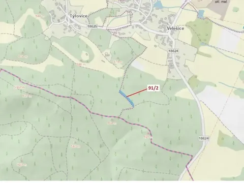 Dražba lesa, Pačejov, 1363 m2