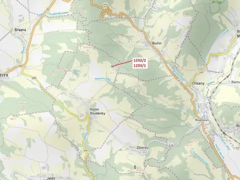 Dražba lesa, Horní Studénky, 4514 m2