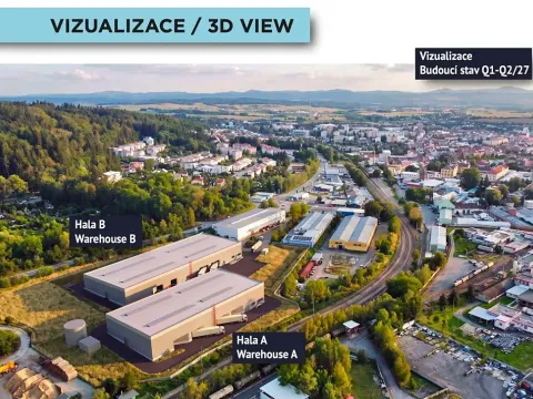 Pronájem výrobních prostor, Písek, 3000 m2
