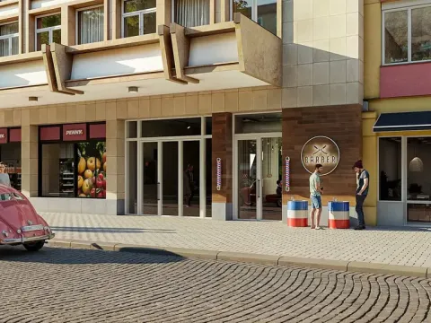 Prodej obchodního prostoru, Praha - Vršovice, Kubánské náměstí, 112 m2